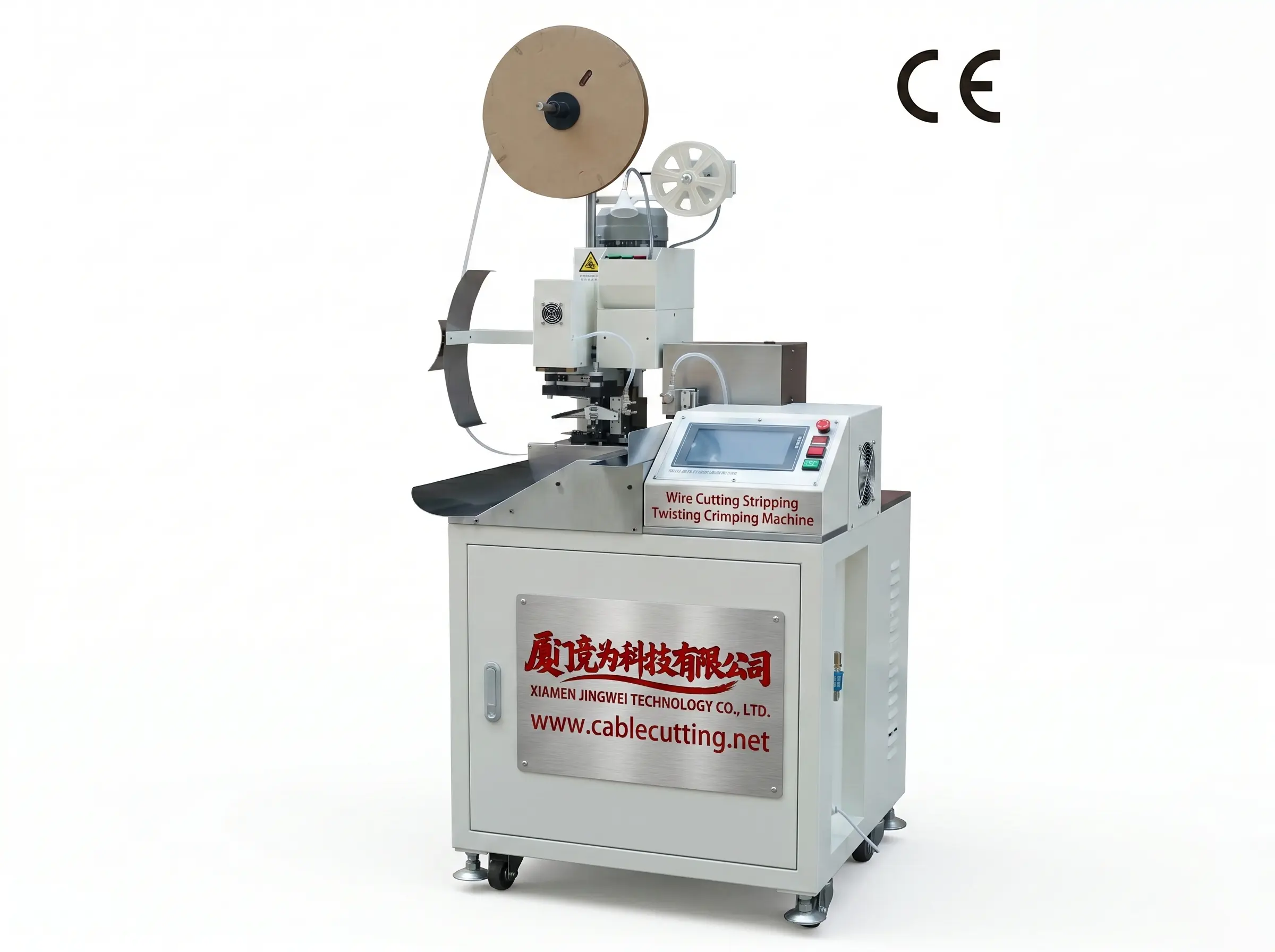 JINGWEI WPM-158: Automatische draad snij-, strip-, twist- en crimpmachine