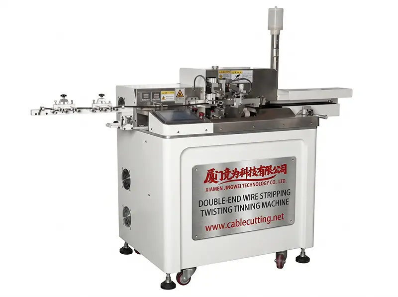 WPM-ST01Z: Dubbelzijdige draadknip-, strip-, twist- en dompelmachine