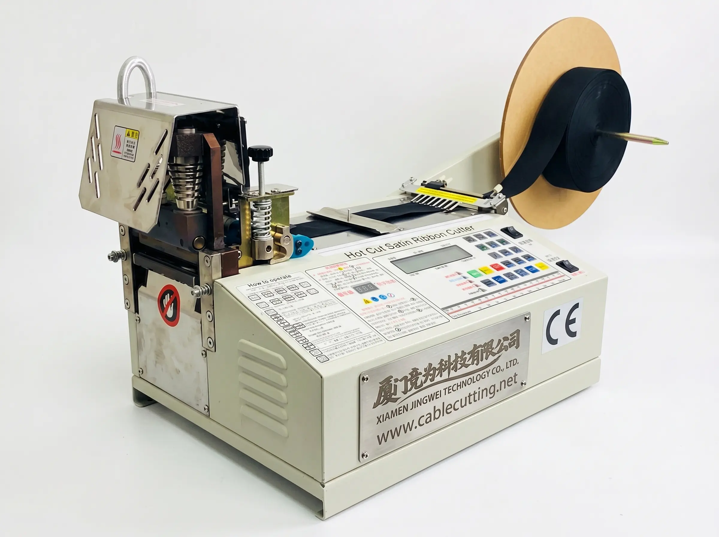 WPM-890S Hot Cut Satijnen Lintensnijder - Precieze Automatische Snijmachine