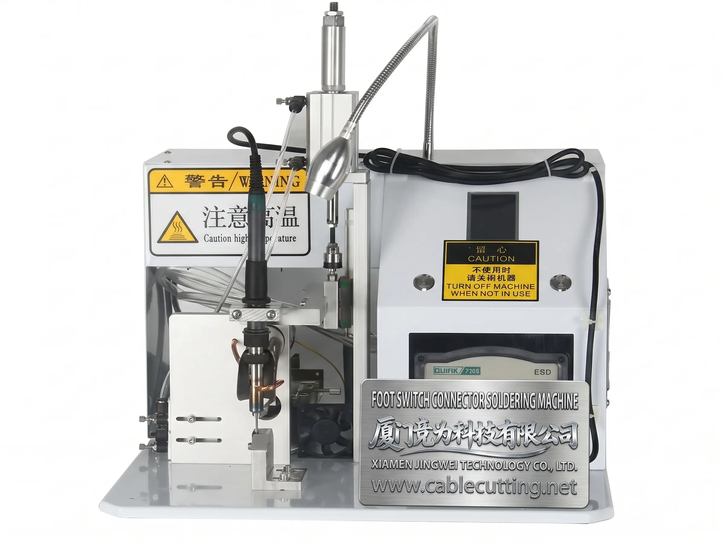 Semi-automatische soldeermachine voor voetschakelaarconnector WPM-USB08