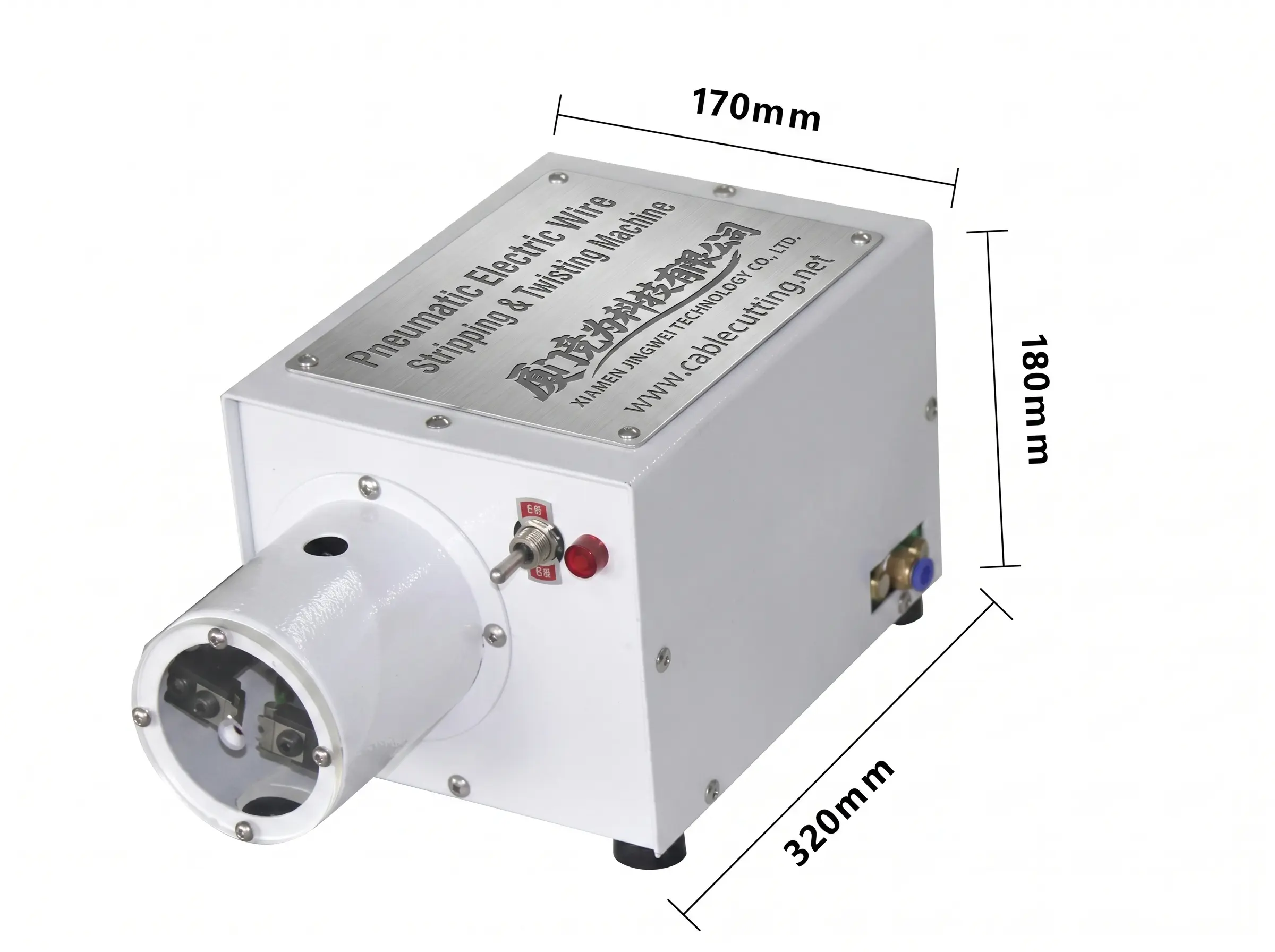 WPM-200: Semi-automatische pneumatische draadstripper en -twister