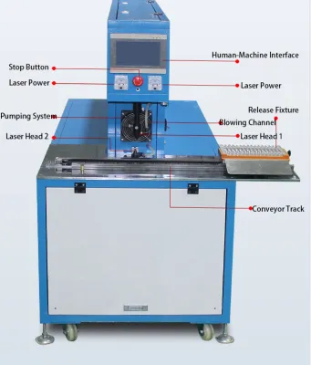 Elektrische Schuiftafel CO₂ Laser Draadstrip Machine CLS60-D Thumb