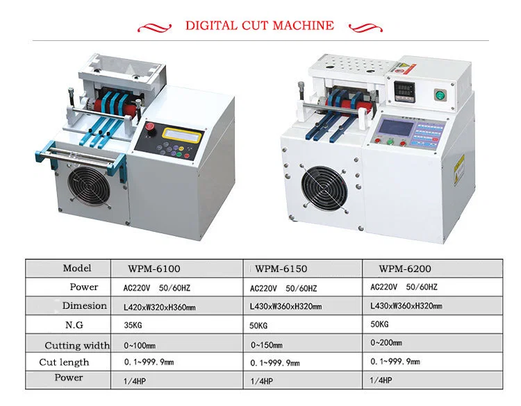 De cijfersnijmachine is geschikt voor hitte-krimpkous, teflonbuis, glasvezelpijp, pvc-buis, PE-buis, siliconebuis, oliebewijsbuis, PET-buis, fluor plastic buis, erosiebestendige buis, geelgroene buis, bloemenbuis, dikke wand in de schede, dubbelwandige golfbuis, markbuis, elektrolytische condensator PVC-set, pvc-plastic strip, platte kabel, lint, plastic slang, isolatiedocument, Koperfolie, koperblad, dubbelzijdig plakband, PE-zakfilm, leer, niet-geweven stof, acetaatdoek, rubberen deken, katoengarenriem, veiligheidsgordel, elastisch koord, kleurbalken, magische tape, pakketcrawler, polybag, batterijscheider, nikkel, diffusieblad, reflecteert vel, geleidende stof, tongschuim, PET, klittenband, ritssluiting, enz. lintpatroon of slangpatroon.