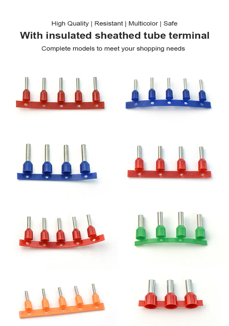 Messing Nylon geïsoleerde schede mannelijke en vrouwelijke terminals, Roll flag sleeves terminal, Sleeves Terminal, Geïsoleerde Terminal