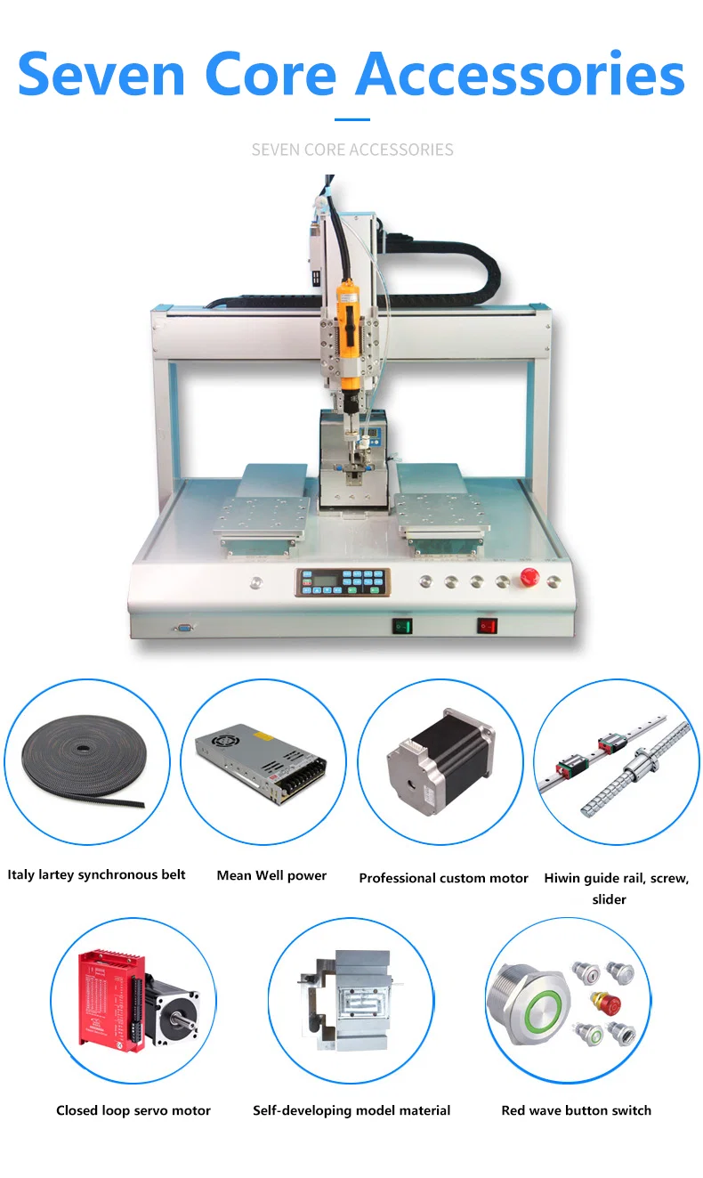 Desktop vergrendeling automatische bevestiging Auto-schroefmachine Automatische bevestiging schroef robot, Schroef bevestigingsmachine, schroevendraaier robot, schroefvergrendeling assemblage robot 