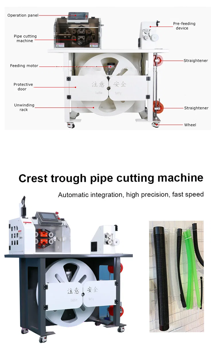 Ronde kunststof pijpsnijmachine, snijmachine, pijpsnijmachine, automatische snijmachine voor golfplaten 