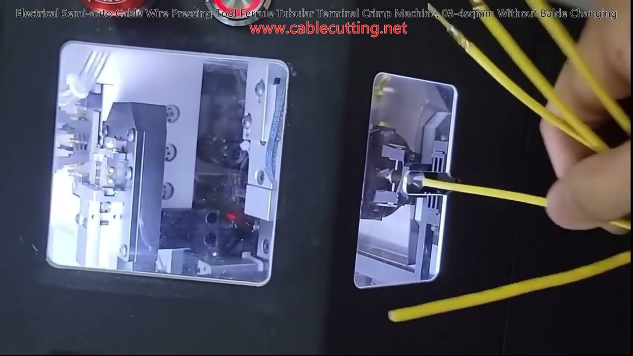 Electrical Semi auto Cable Wire Pressing Tool Ferrule Tubular Terminal Crimp Machine