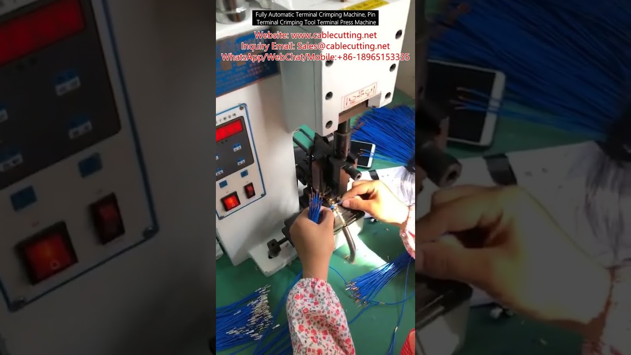 Volledig automatische terminalcrimpmachine voor pinterminals - hoge precisie en productie