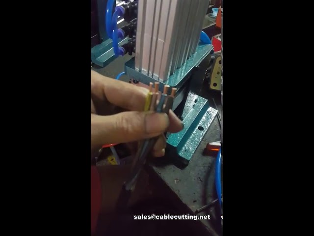 Industriële pneumatische draadstripmachine voor snelle automatisering