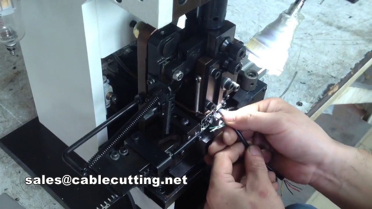 Ronde kabelmantel PVC draad strippen en krimpmachine | Efficiënte industriële kabelverwerking