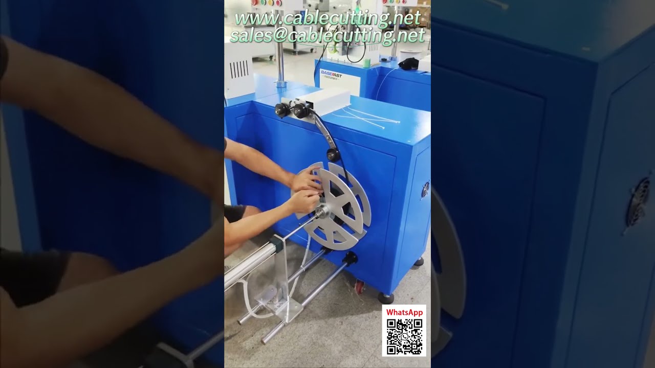 Veelzijdige automatische oprolmachine voor netwerk-, stroom- en coaxkabels | Verhoog productiviteit