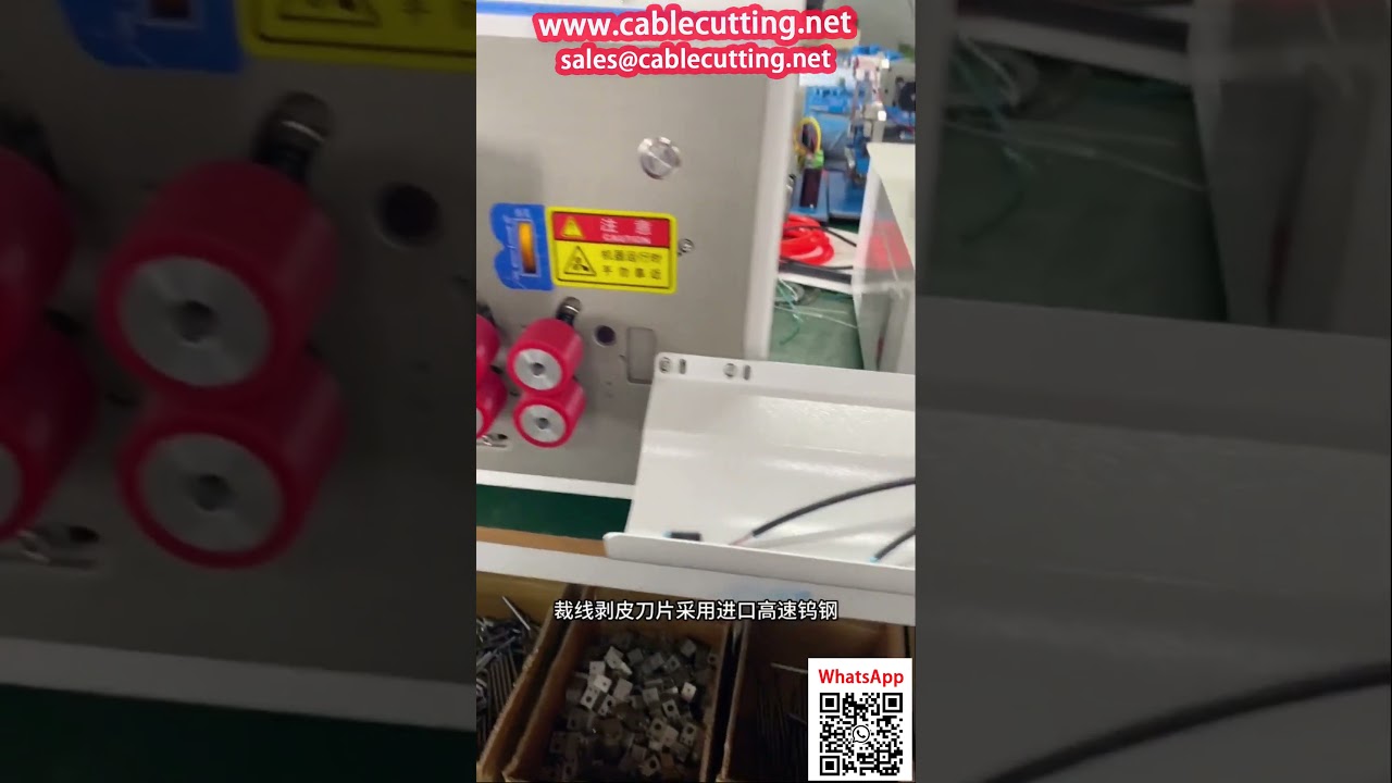 Powerful Cat-6 Dual Network Cable Cutting and Stripping Machine