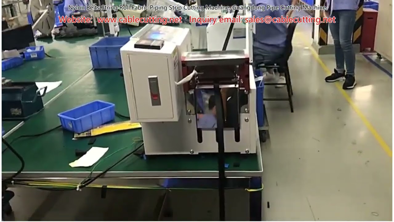Nylon Belts String Roll Fabric Piping Strip Cutting Machine