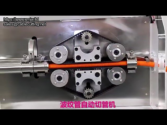 Automatic Corrugated Pipe Feeding, Counting, and Cutting Machine