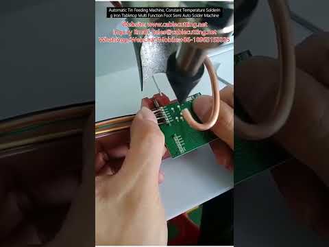 Automatische tinvoermachine met constante temperatuur soldeerbout – Tafelmodel multifunctioneel voetpedaal