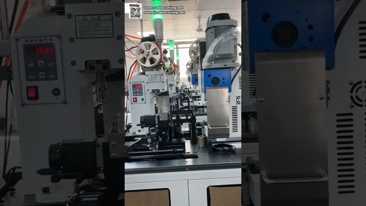 Alles-in-één machine: automatisch draad twisten, krimpen en behuizing monteren