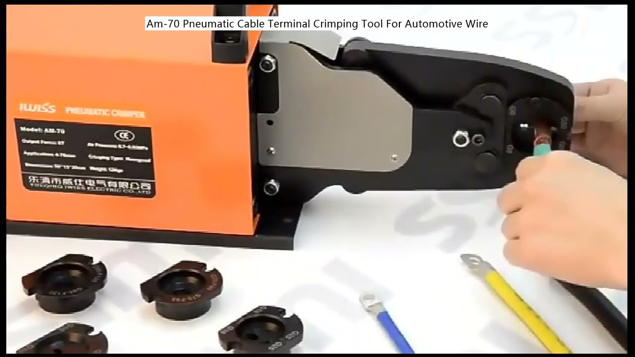 AM-70 Pneumatic Cable Terminal Crimping Tool for Automotive Wire