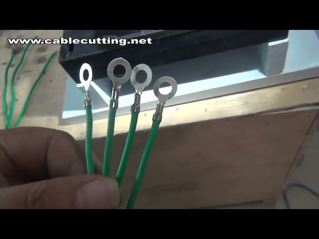 Halfautomatische terminalkrimpmachine | Draadkrimpmachine voor 10 mm² kabels