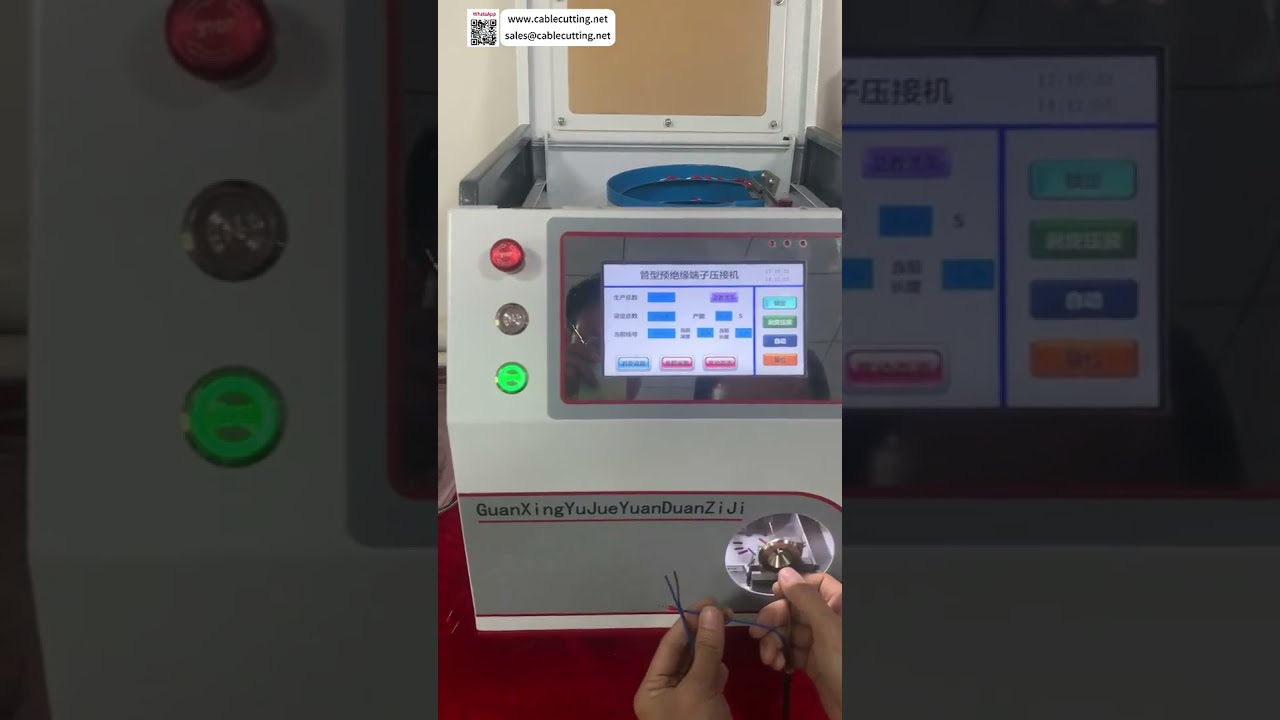 Professionele buisvormige terminalkrimpmachine met automatische componenttoevoer voor hogesnelheidspersbewerking