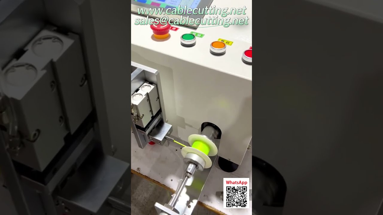 Automatische kabelopwikkelmachine met nauwkeurige lengtemeting en automatische afsnijding