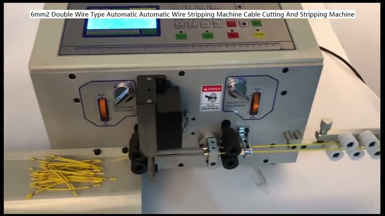 6mm² Double-Wire Automatic Cable Cutting And Stripping Machine