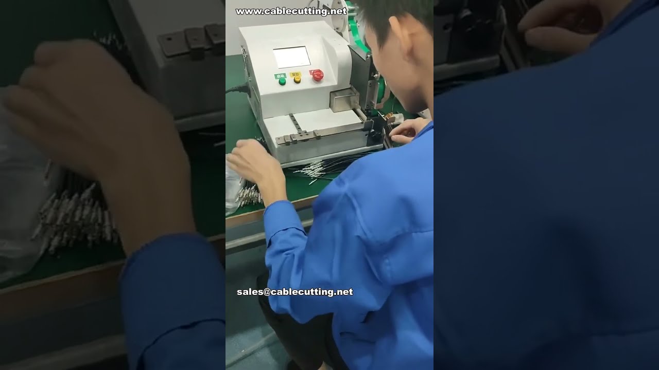 Taping Coaxial Cable with PVC Tape 18mm Cut Length # Factory Production Video