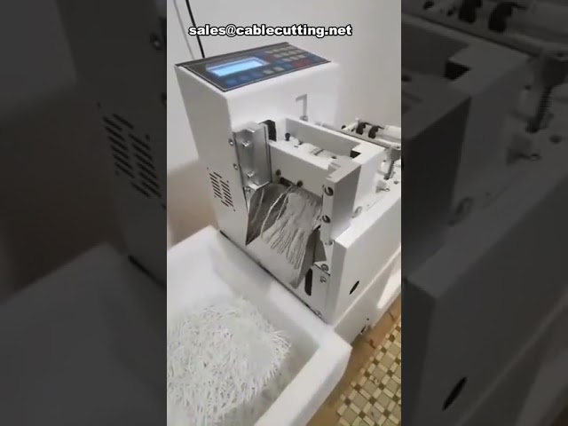Automatische lint- en elastiek snijmachine voor mondmasker oorlussen, riemen, touwen en buizen - Tape Cutter
