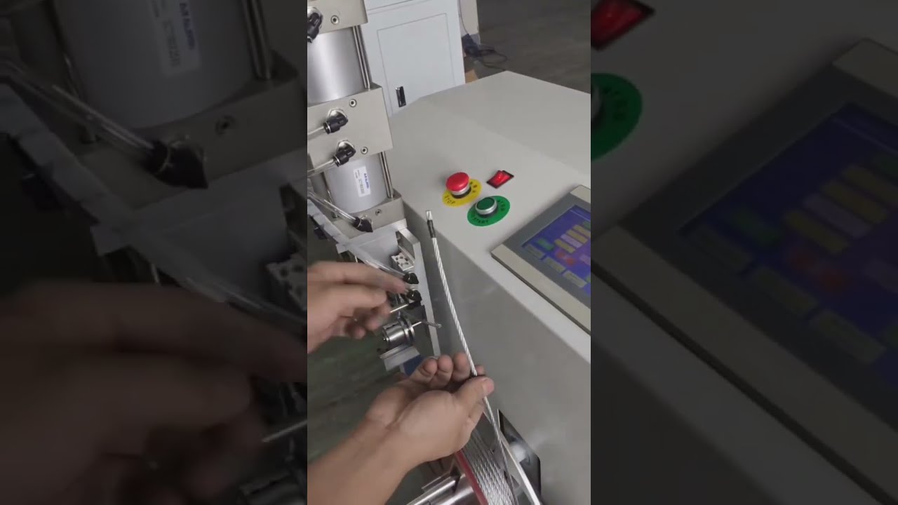Steel Wire Rope Automatic Meter Counting, Sorting, Cutting, Coiling & Tying Machine