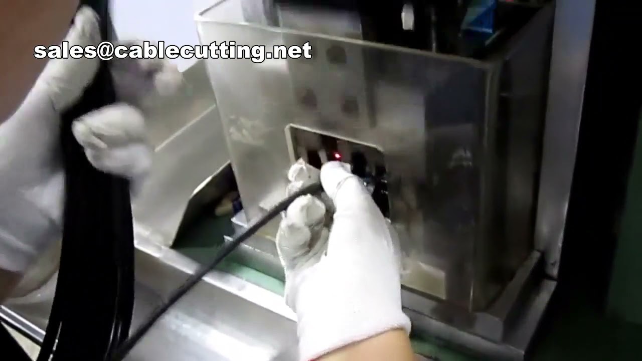 3-pins stroomkabel krimpmachine | Efficiënte industriële kabelassemblage