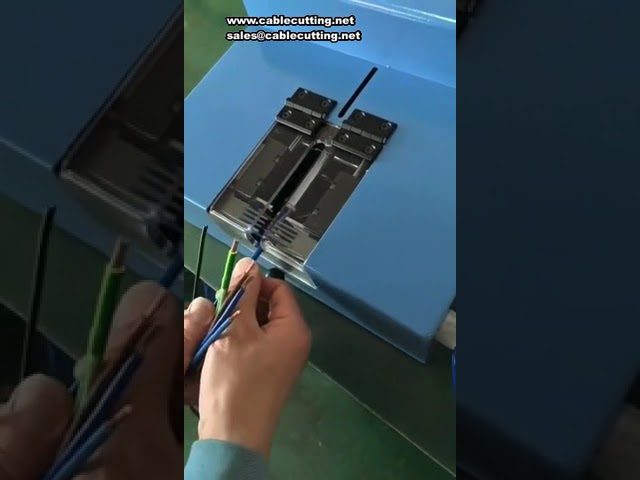 0.5-10mm Square Pure Pneumatic Wire Stripping Machine, Stripping Length 2-50mm for Multi-core Sheathed Cable