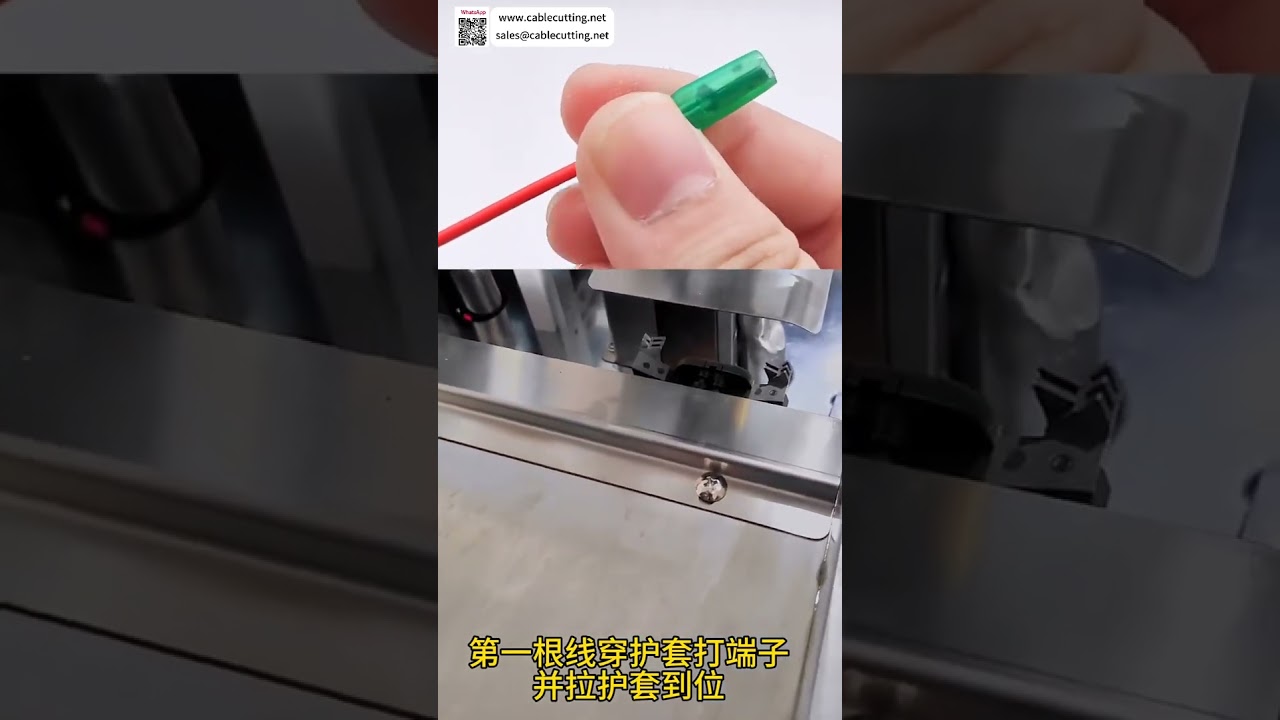 Double Wire Splicing Crimper with Single Head Housing Insertion  Auto Wire Harness Machine