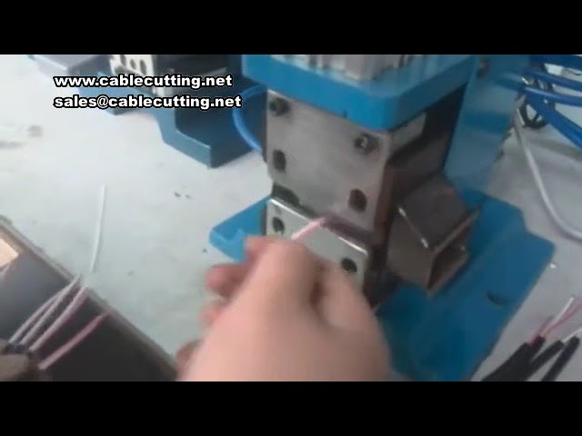 3F/4F pneumatische verticale lintkabelstripmachine - Handmatige multi-core kabelstripper voor 14AWG