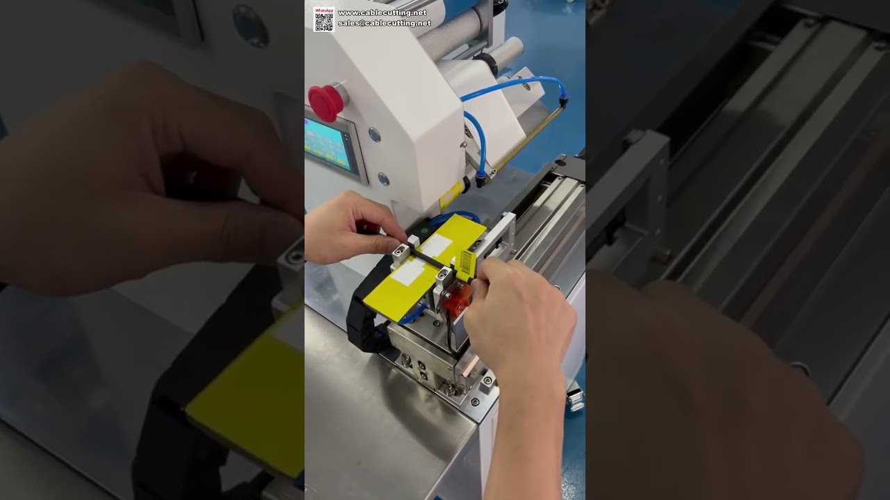 Automatische stabiele draadvouwlabeleermachine: nauwkeurige kabelstickerapplicatie zonder fouten