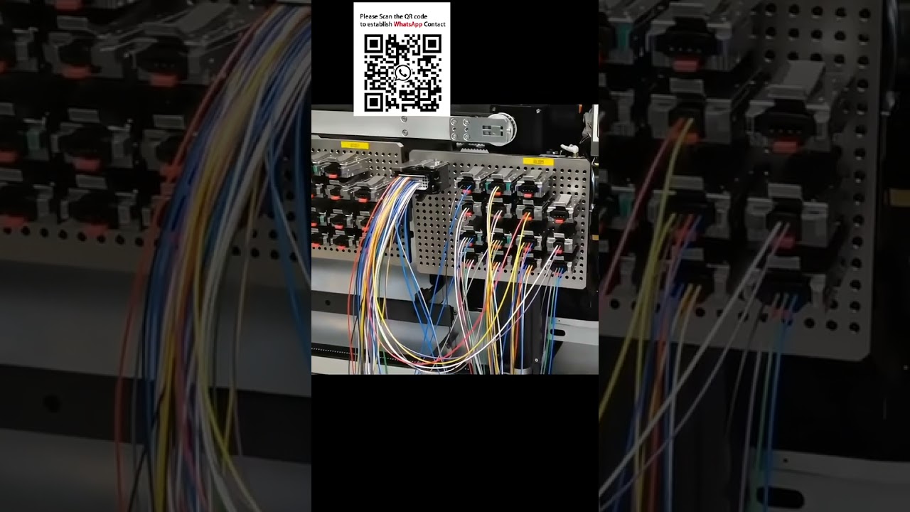 Volledig automatische draadhuisinsertiemachine – Knippen, strippen, crimpen & steken | Slimme productieapparatuur