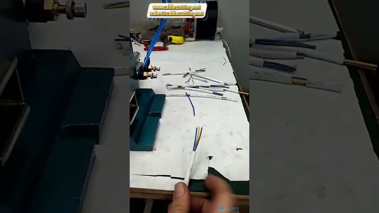 4F Vertical Wire Stripping Machine | Pneumatic Cable Stripper for Sheathed & Multi-core Wire