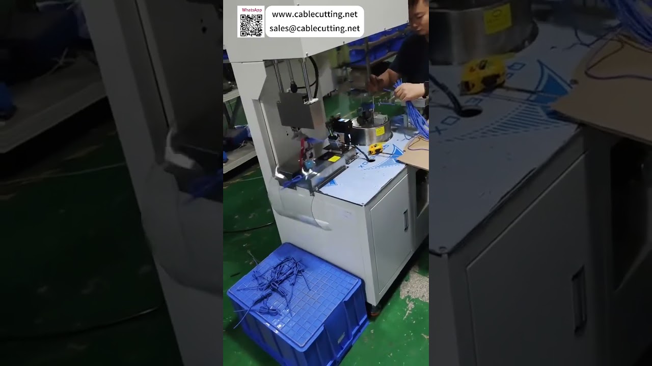 Economische volledig automatische draadwikkel- en bindmachine voor DC-voedingsdatakabelproces