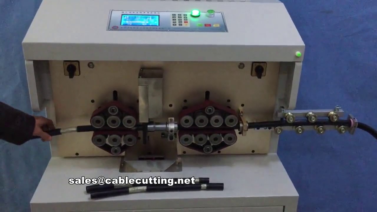 Automatische snij- en stripmachine voor dikke kabels & gevlochten draad (max 20mm) - Nieuwe energie