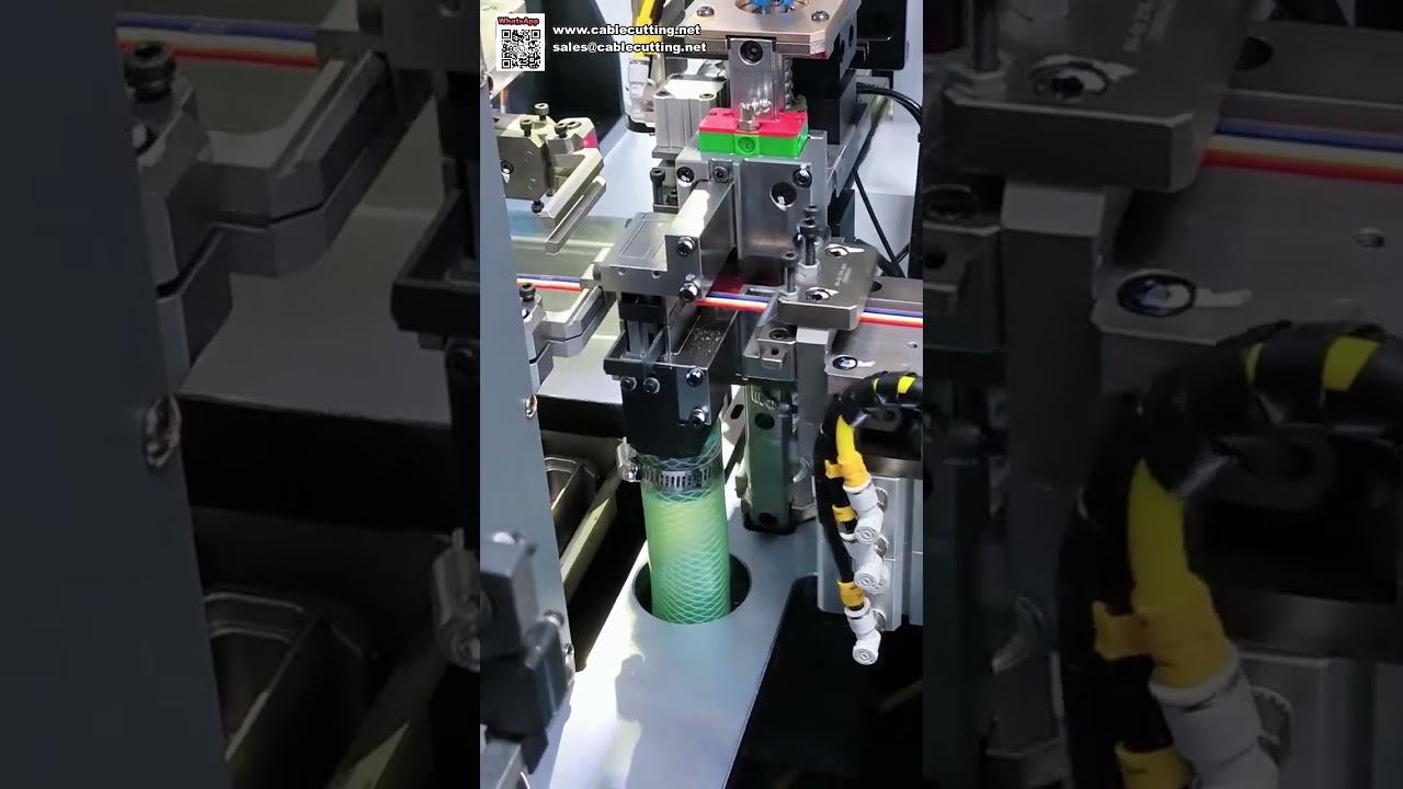 Volledig automatische draadsnij-, strippen- en terminalkrimpmachine