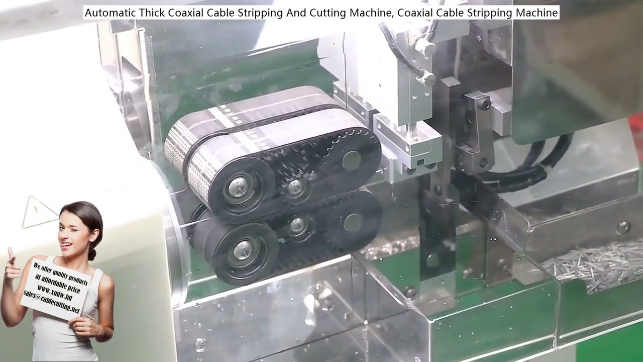 Automatic Thick Coaxial Cable Stripping and Cutting Machine