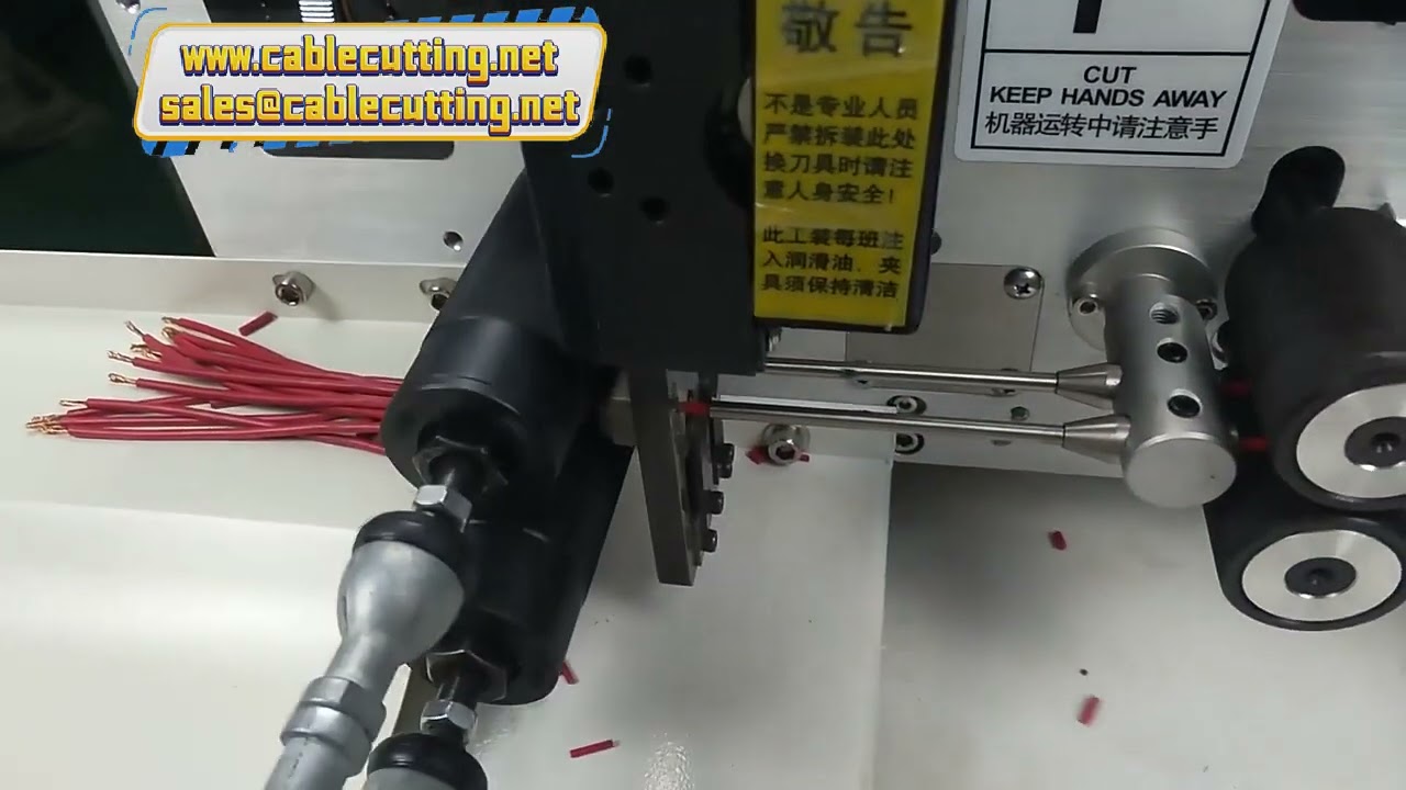 Double Wire Feeding Wire Cutting Stripping Twisting Machine for 2.5 to 4 Square Cable