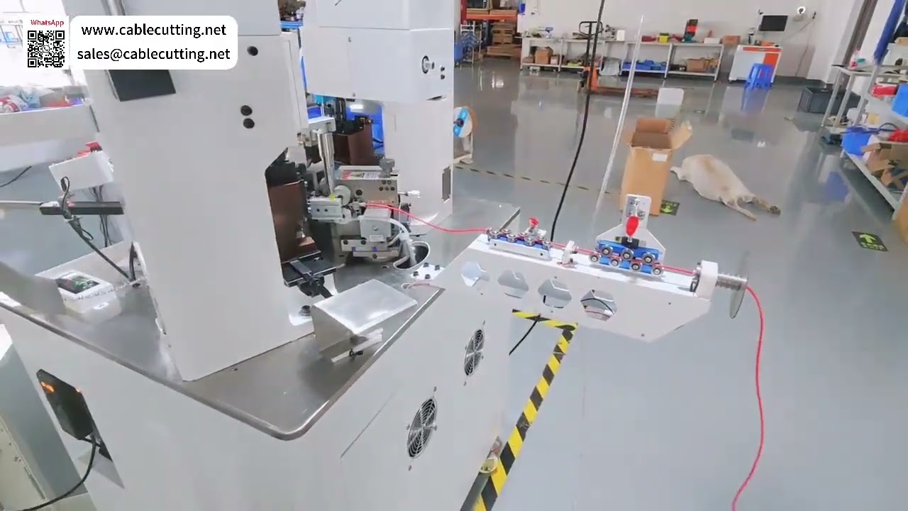 Automatische dubbele kop krimp- en enkelvoudige behuizingsinsertiemachine voor kabelbomen